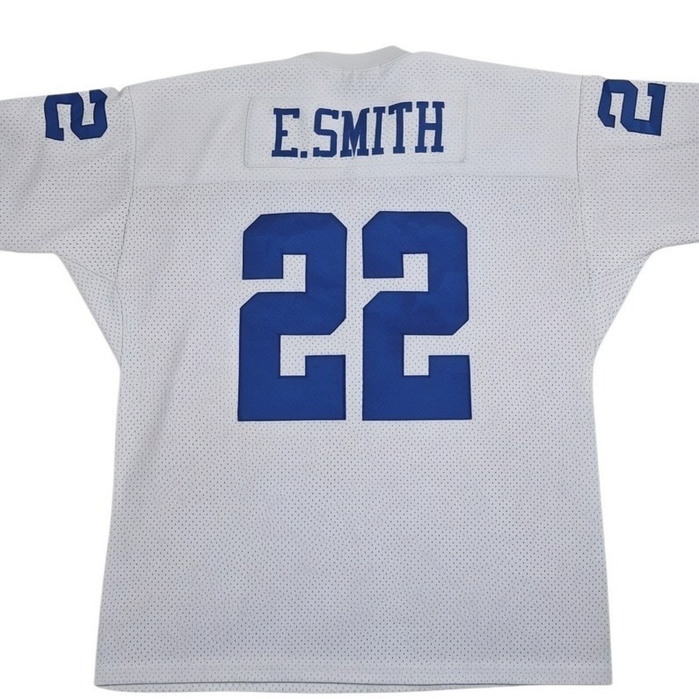 Mitchell & Ness Football Jersey Mens 54 White Good Emmitt Smith Dallas Cowboys